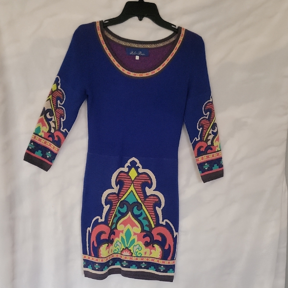 Colorful Patterned Women's Dress